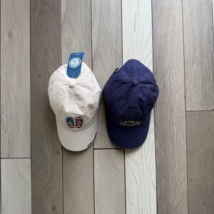 Life Is Good Cream and Navy Hats